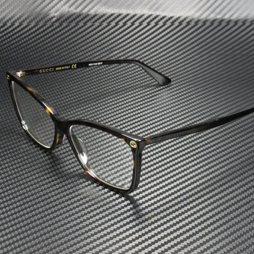 Sale! Gucci Round Havana 56mm Eyeglasses